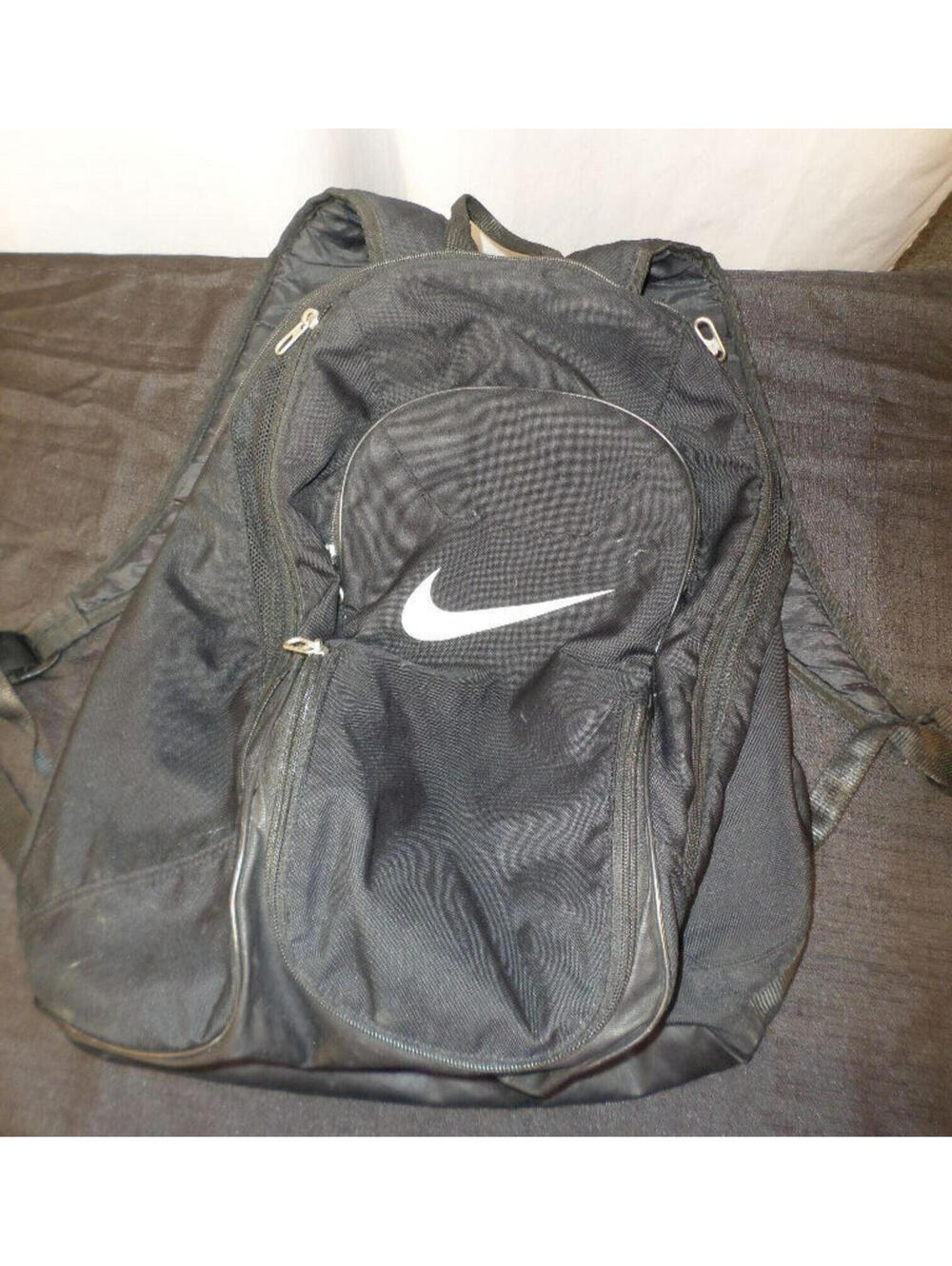 DESIGNER NIKE ZIPPER COMPARTMENTS BLACK HIKING ADVENTURE BACKPACK DIAPER BAG